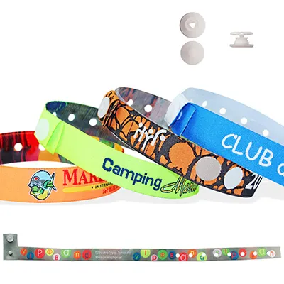 Bracelets tissu personnalisables avec fermeture sécurisée - Dès 300 ex