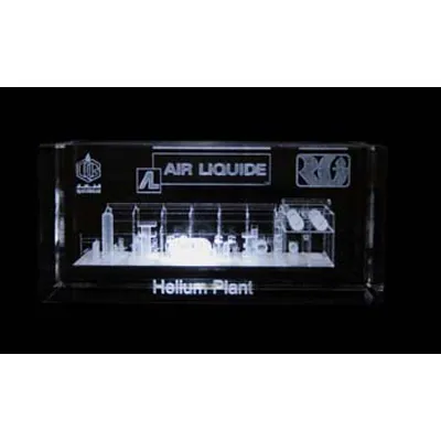 Trophée Laser 3D Prestige 60x70x130mm - Personnalisable par Sérigraphie