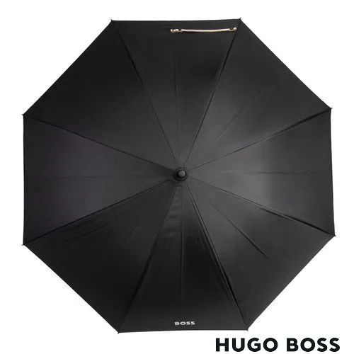 Parapluie Canne City Iconic Black - Grand Format Personnalisable