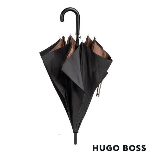 Parapluie Canne City Iconic Black - Grand Format Personnalisable