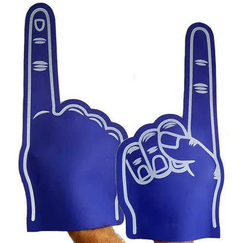 Main géante EVA personnalisable 1 doigt - Expédition express 48/72h