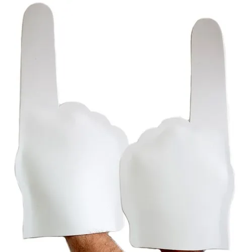 Main géante EVA personnalisable 1 doigt - Expédition express 48/72h