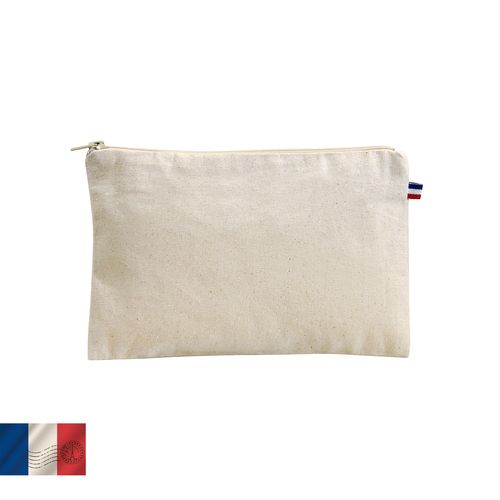 Trousse Bio Écrue Fabriquée en France - Coton Bio 280g/m²
