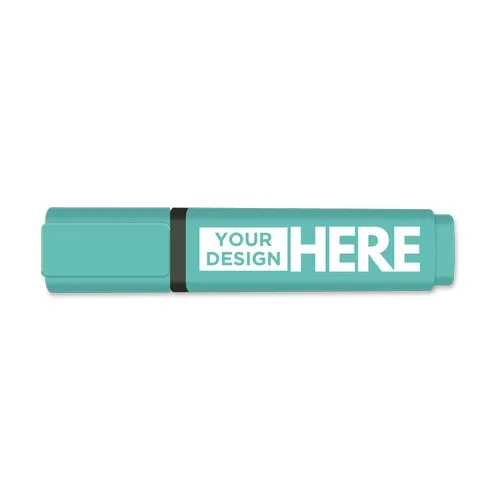 Surligneur Pastel Fluorescent Vert Menthol - Boîte de 10 Personnalisable