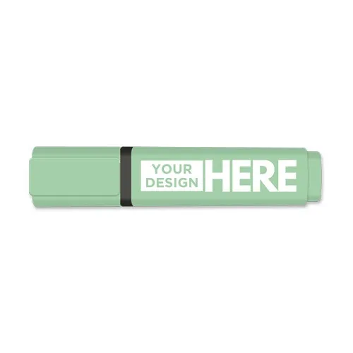 Surligneur Pastel Fluorescent Vert Menthol - Boîte de 10 Personnalisable