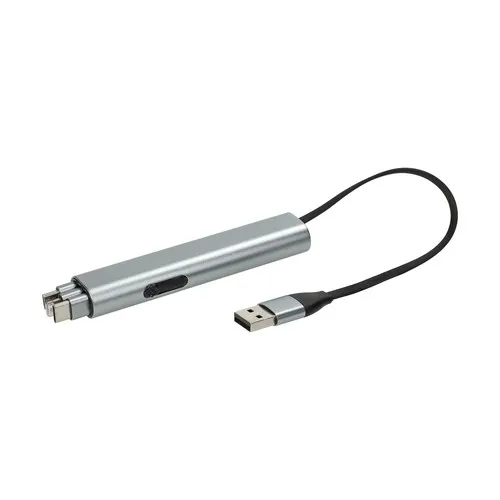 Câble de Charge 5 en 1 USB-A/USB-C en Bambou Personnalisable