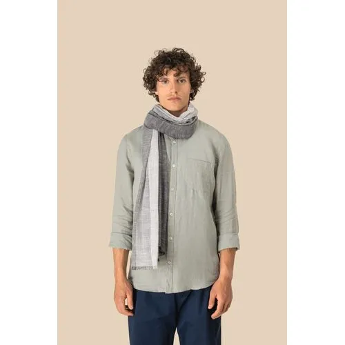 Chèche rayé unisexe personnalisable - Coton tissé artisanal