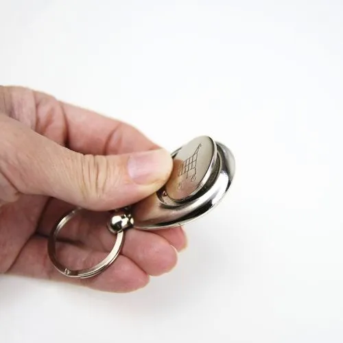 Porte clés Métal Rond avec jeton - France