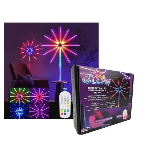 Feux d'artifice mural 156 LED diam 125 cm