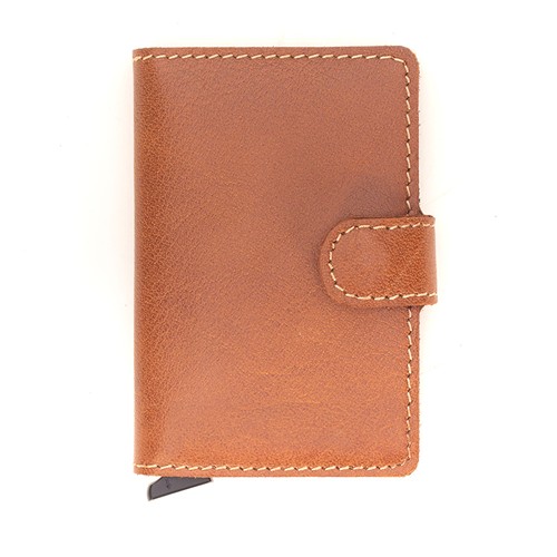 Porte-cartes cuir RFID personnalisable - Cadeau d'affaires premium