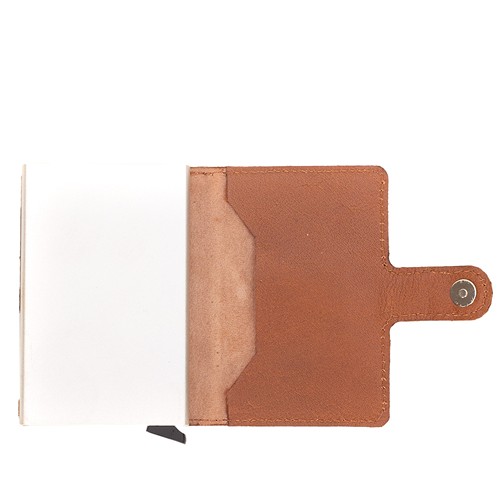 Porte-cartes cuir RFID personnalisable - Cadeau d'affaires premium