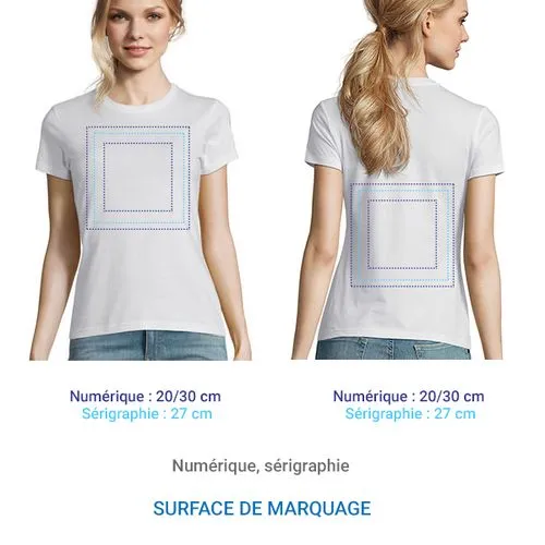 T-shirt IMPERIAL Femme Blanc 3XL