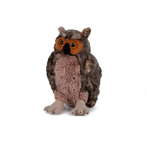 Peluche Hibou Marron 28 cm Personnalisable par Sérigraphie