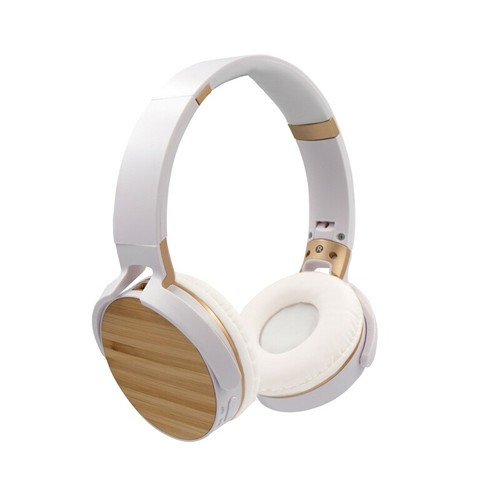 Casque Sans Fil Pliable en Bambou Personnalisable