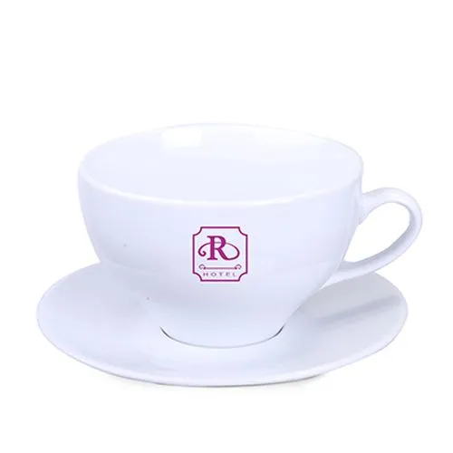 Set Tasse et Sous-Tasse Personnalisable - Style Italien Premium