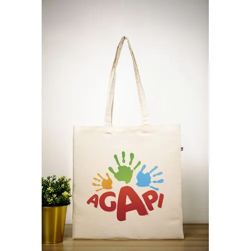 Sac Coton Naturel Anses Longues - Fabrication Française 280g/m²