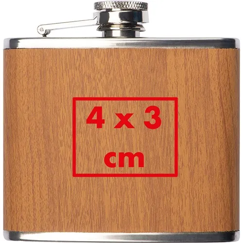 Flasque avec étui en bois 170 ml SUSANNA