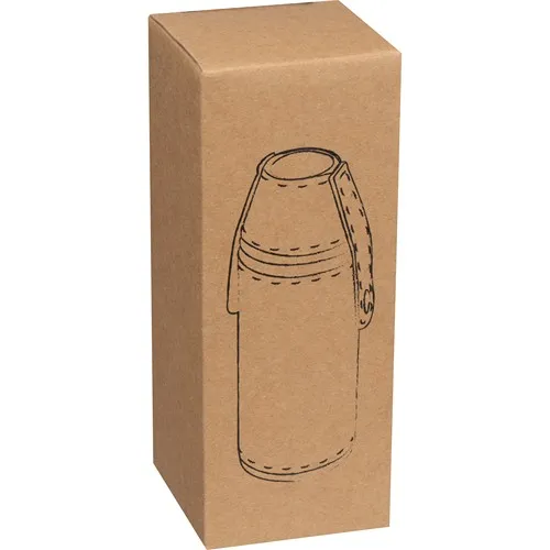 Flasque en acier inoxydable avec 2 pinces FILIPINA