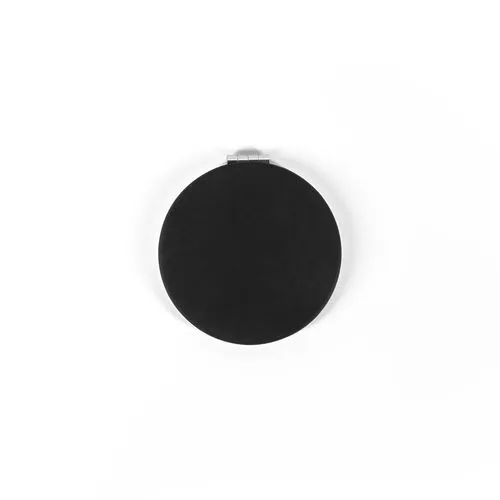 FREYA. Miroir rond double face avec extérieur en PU mat