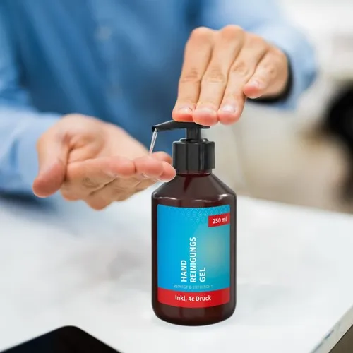 Gel de nettoyage des mains, 250 ml, Body Label (R-PET)