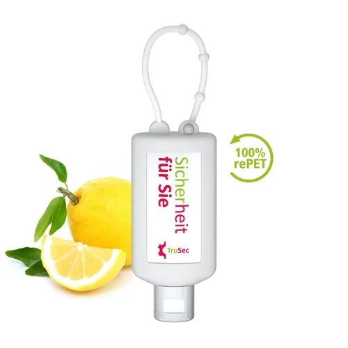 Gel de nettoyage des mains, Bumper de 50 ml, white, Body Label  (R-PET)