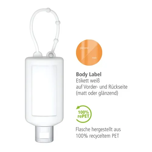 Gel Douche Gingembre-Citron Vert, Bumper de 50 ml, frost, Body Label (R-PET)