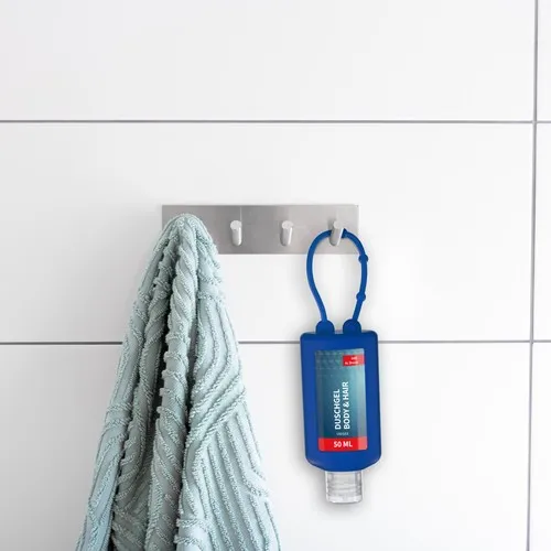 Gel Douche Rosmarin-Gingembre, Bumper de 50 ml, bleu, Body Label (R-PET)