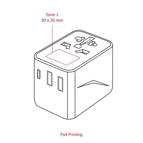 GlobePlug, adaptateur de voyage universel, 12 W ST