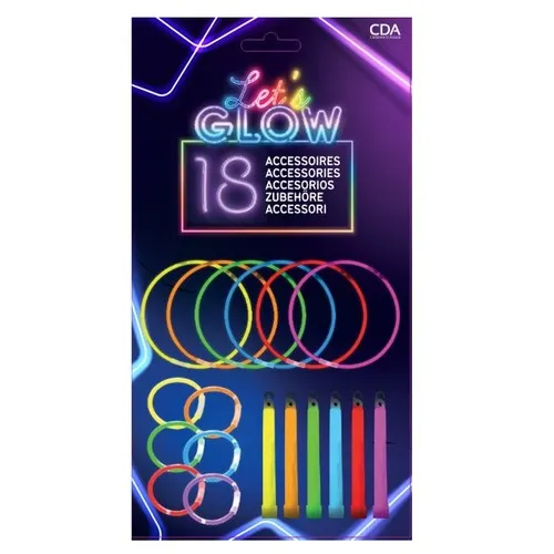 GLOW Set 18 pièces coloris assortis
