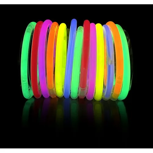 GLOW Tube de 50 bracelets MIX COLOR 5x200mm