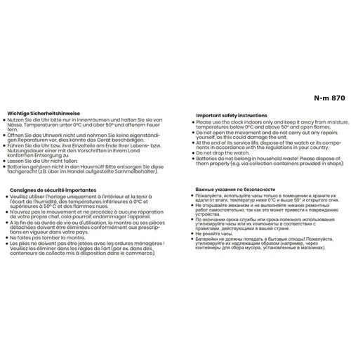 Grande horloge murale de 30 cm en aluminium avec réglage automatique de l´heure, thermomètre et hygromètre