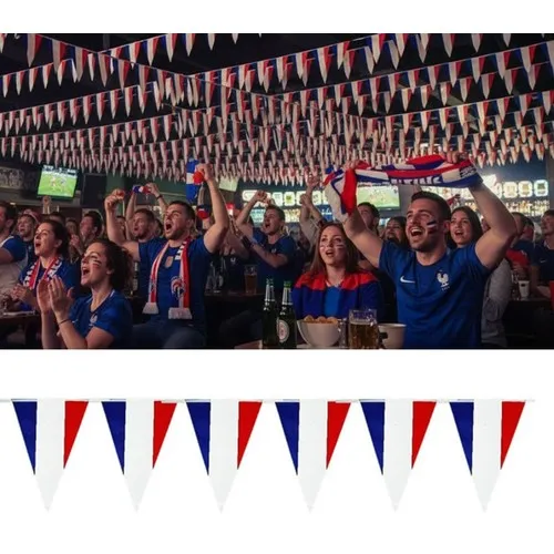 Guirl 20 fanions en plastique 20X30 cm BBR 10 M