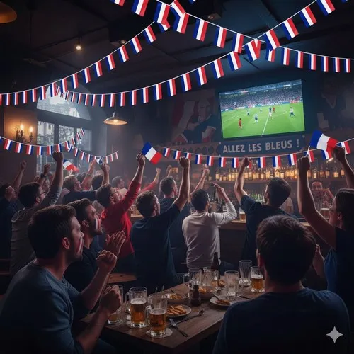 Guirlande 10 m PE 20 drapeaux 20 x 30 cm  France