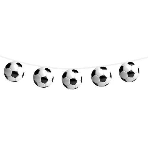 Guirlande 15 fanions BALLON FOOTBALL 5 M