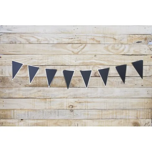 GUIRLANDE FANIONS NOIRE ET OR 3M