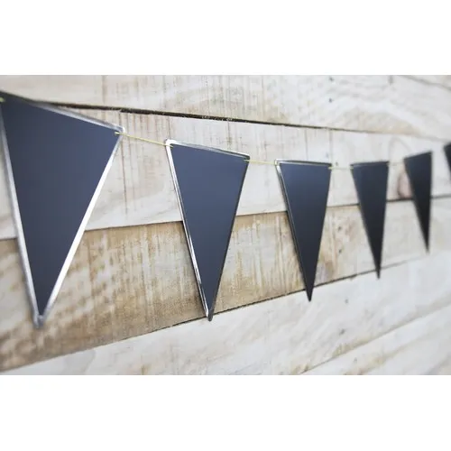 GUIRLANDE FANIONS NOIRE ET OR 3M