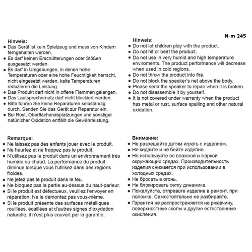 Haut-parleur Wireless universel avec fente pour carte SD, fonction mains-libres, radio et entrée AUX.