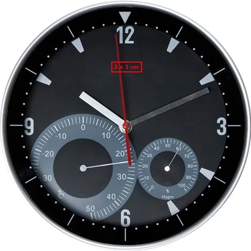Horloge avec thermomètre et hygromètre GEORGE