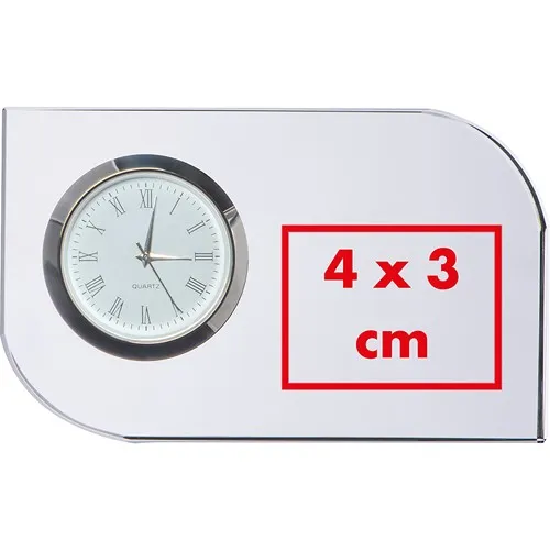 Horloge de bureau en verre GERALD