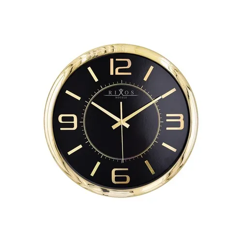 Horloge murale aspect métallique