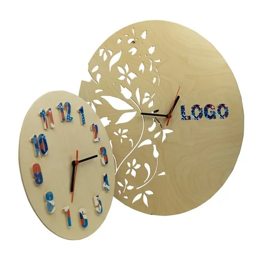 HORLOGE MURALE EN BOIS PERSONNALISABLE 30CM