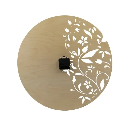 HORLOGE MURALE EN BOIS PERSONNALISABLE 45CM