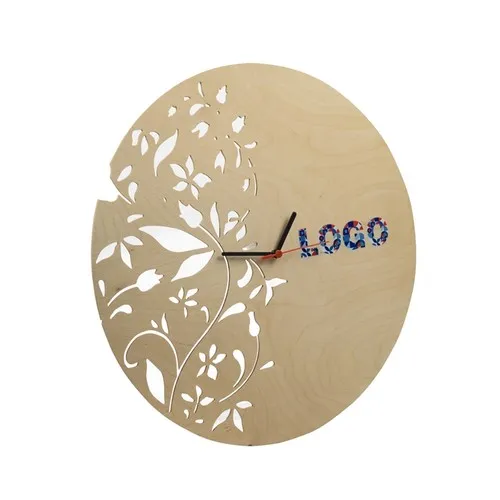 HORLOGE MURALE EN BOIS PERSONNALISABLE 45CM