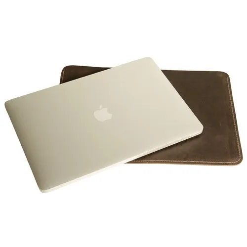 Housse en Cuir Compatible avec MacBook pour Ordinateur Portable