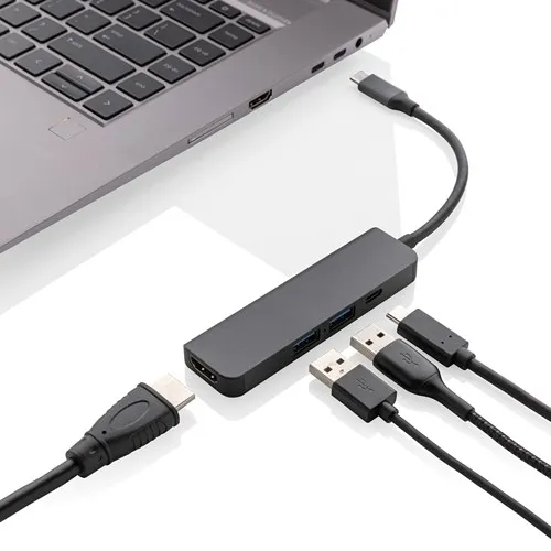 Hub avec entrée HDMI en aluminium recyclé Terra RCS