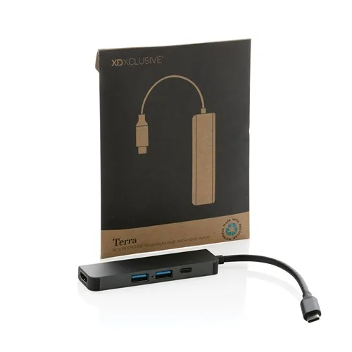 Hub avec entrée HDMI en aluminium recyclé Terra RCS