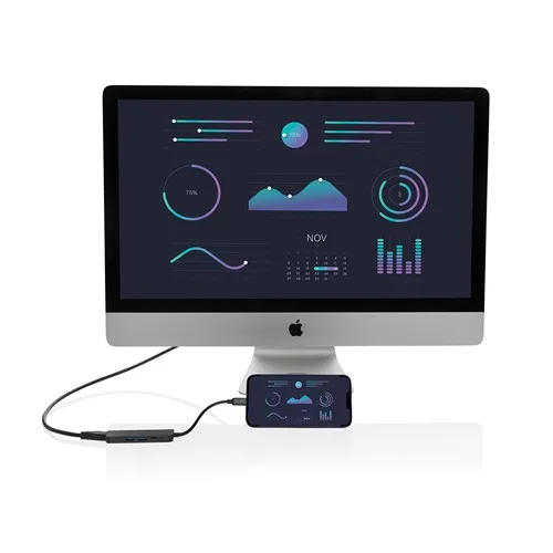 Hub avec entrée HDMI en aluminium recyclé Terra RCS