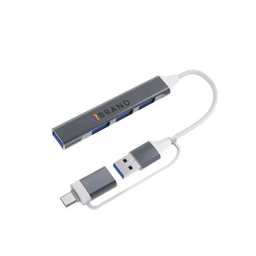 Hub USB-C/USB-A avec 3 ports USB 2.0 + 1 port USB 3.0
