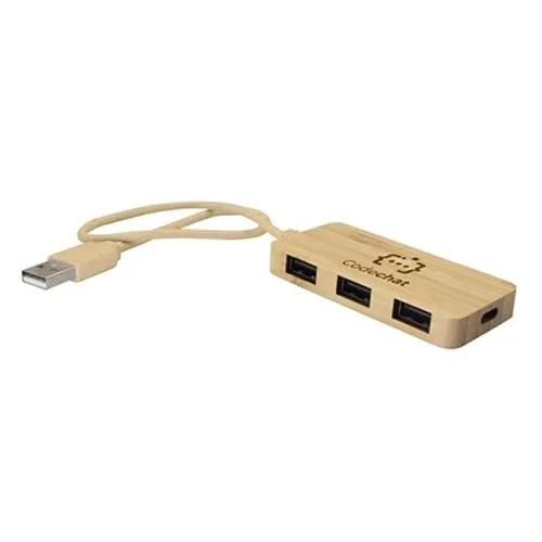 Hub USB et USB-C Bambou B'RIGHT | Kenzie