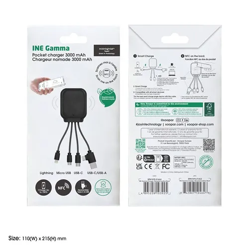 Ine Gamma Recycled Leather Allura noir